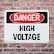 Signmission High Voltage Danger Sign, Plastic, 10in W x 7in L, 2PK OS-2PACK-DS-P-710-L-1327 - alternate 8